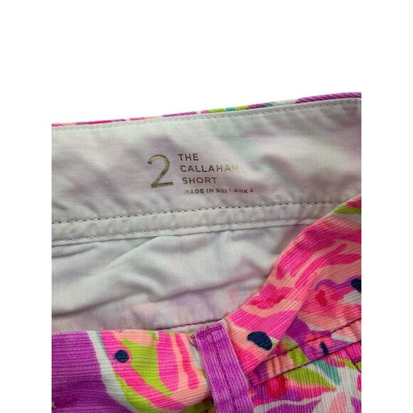 Lily Pulitzer Callahan Short Zipper and Button Front and Back Pockets Size 2 - Picture 7 of 11